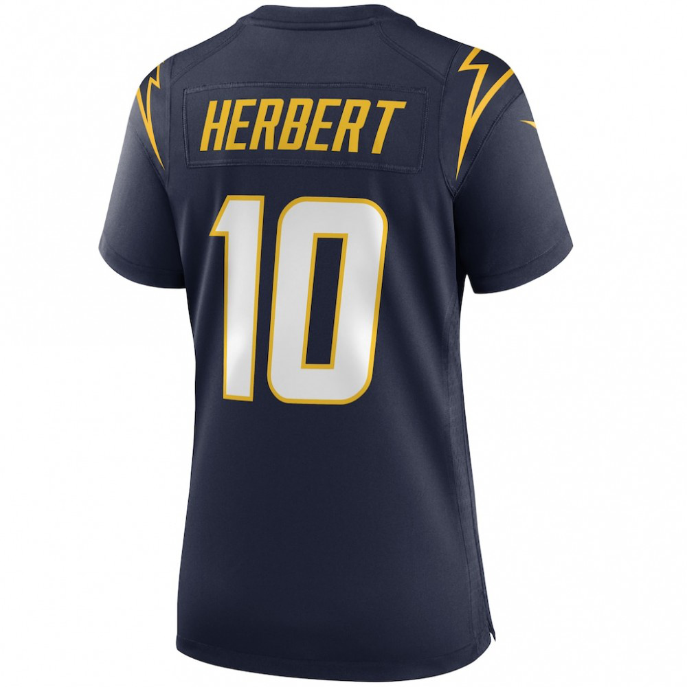Justin Herbert Los Angeles Chargers Nike Women's Alternate Game Jersey - Navy-GridironStore